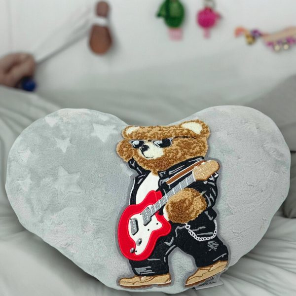 Μαξιλάρι μεγάλο καρδιά με teddy bear!