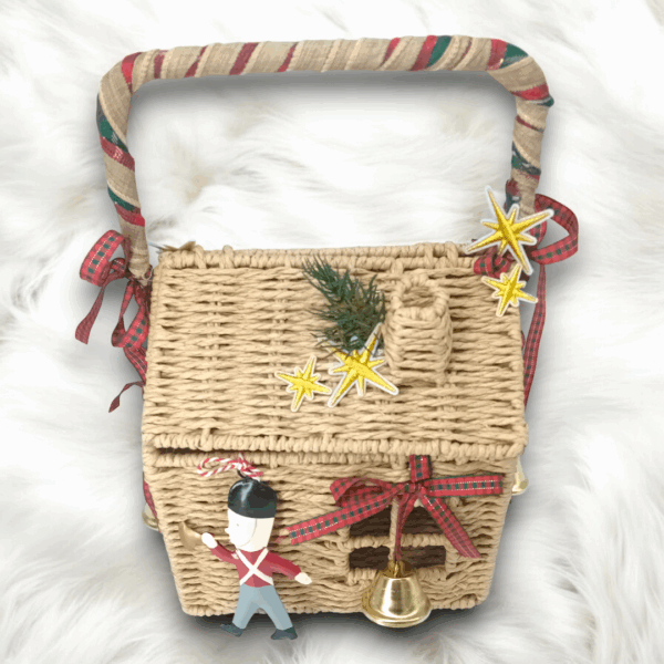 Χριστουγεννιάτικο διακοσμητικό σπίτι - καλάθι!