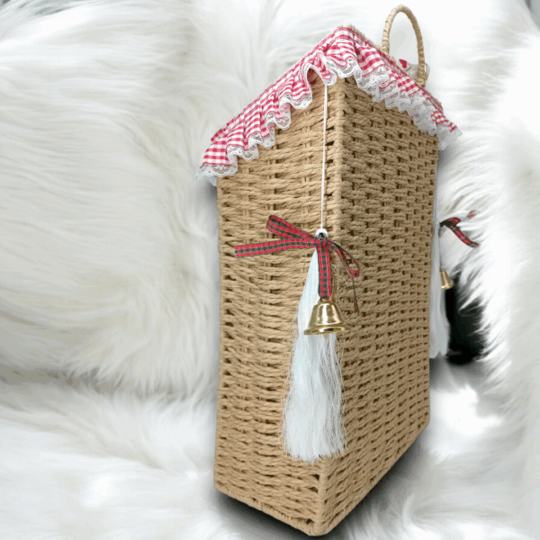 Χριστουγεννιάτικο διακοσμητικό σπίτι - καλάθι!