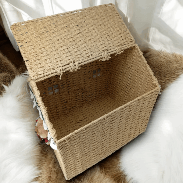 Χριστουγεννιάτικο διακοσμητικό σπίτι - καλάθι!