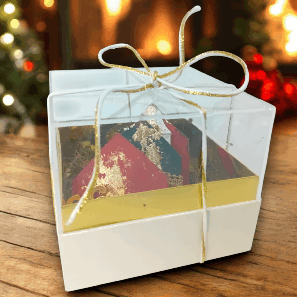 Γούρι 2026 σετ 3 ξύλινα σπιτάκια!