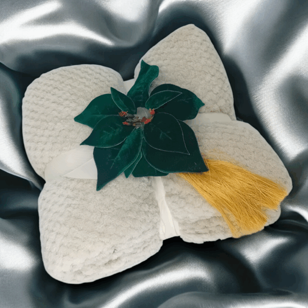 Κουβέρτα fleece με χριστουγεννιάτικο στολισμό!