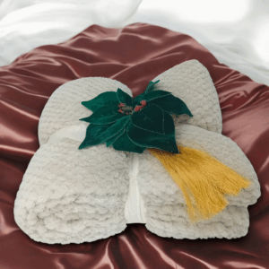 Κουβέρτα fleece με χριστουγεννιάτικο στολισμό!