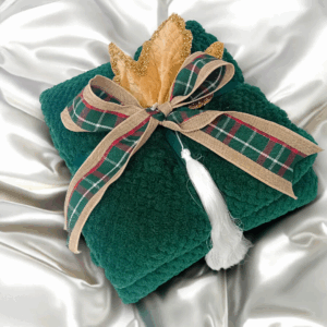 Κουβέρτα fleece με χριστουγεννιάτικο στολισμό!