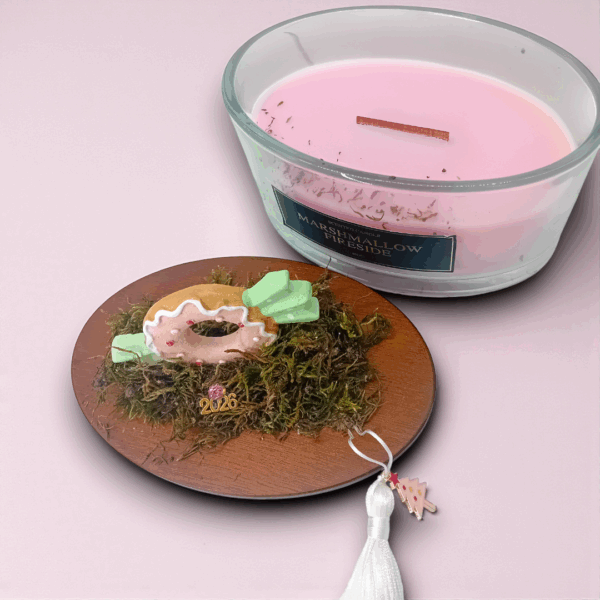 Αρωματικό χριστουγεννιάτικο κερί - γούρι 2026!