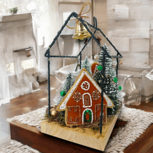 Φωτιζόμενο διακοσμητικό με κεντημένα στολίδια!