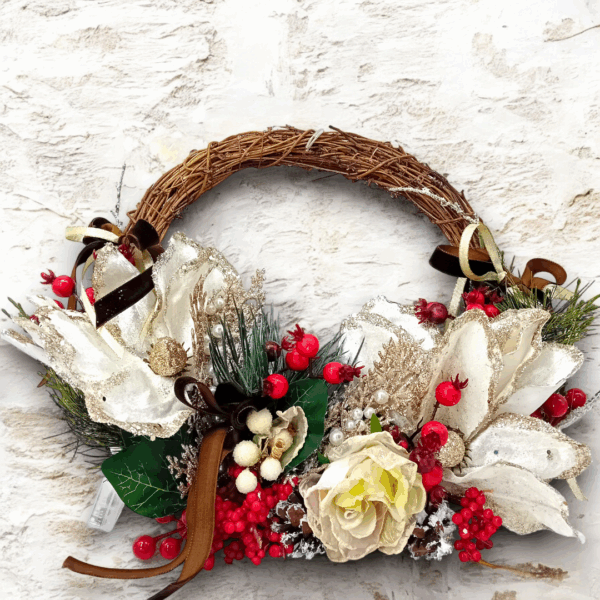 Χριστουγεννιάτικο στεφάνι με φως!