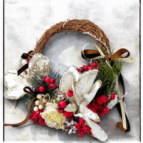 Χριστουγεννιάτικο στεφάνι με φως!