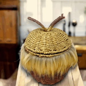 Πλεκτό καλάθι αποθήκευσης!