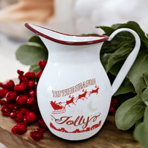 Χριστουγεννιάτικη μεταλλική κανάτα!