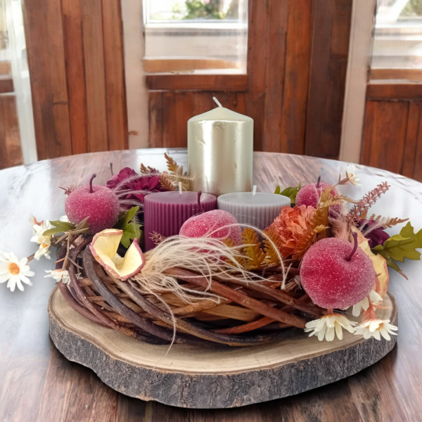 Διακοσμητικό χώρου με στεφάνι & κεριά!