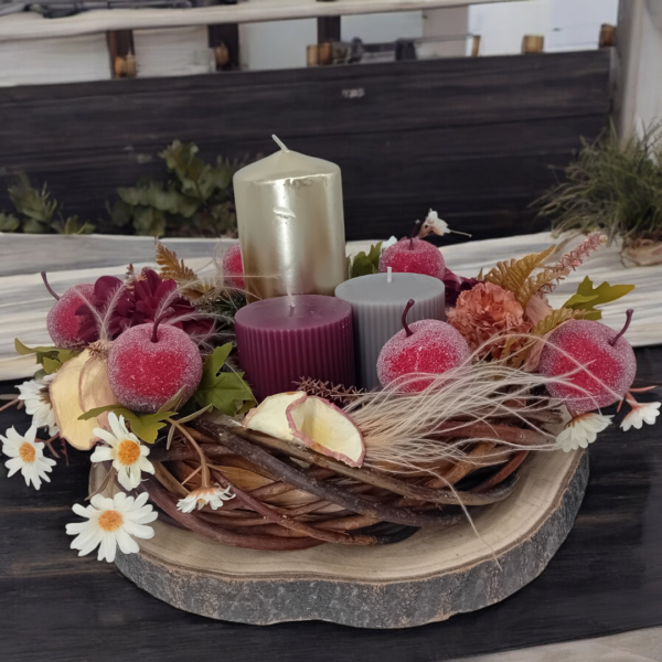 Διακοσμητικό χώρου με στεφάνι & κεριά!