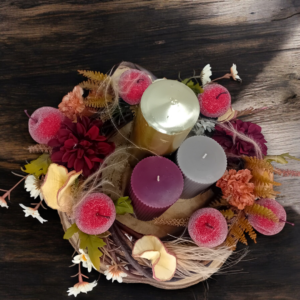 Διακοσμητικό χώρου με στεφάνι & κεριά!