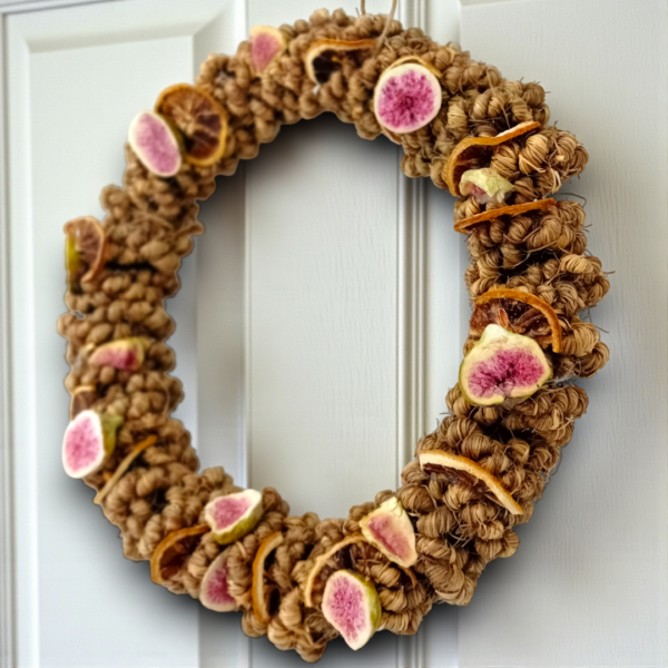 Στεφάνι με αποξηραμένους καρπούς!