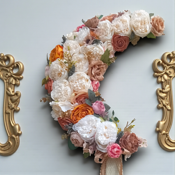 Διακοσμητικό τοίχου φεγγάρι με λουλούδια!