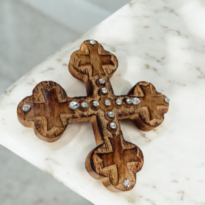 Ξύλινος σταυρός από μασίφ ξύλο 100% χειροποίητος!