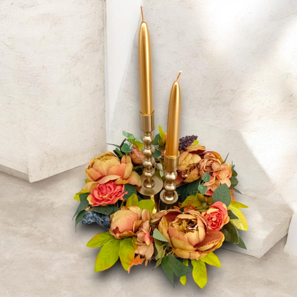 Διακοσμητική σύνθεση με κηροπηγια!