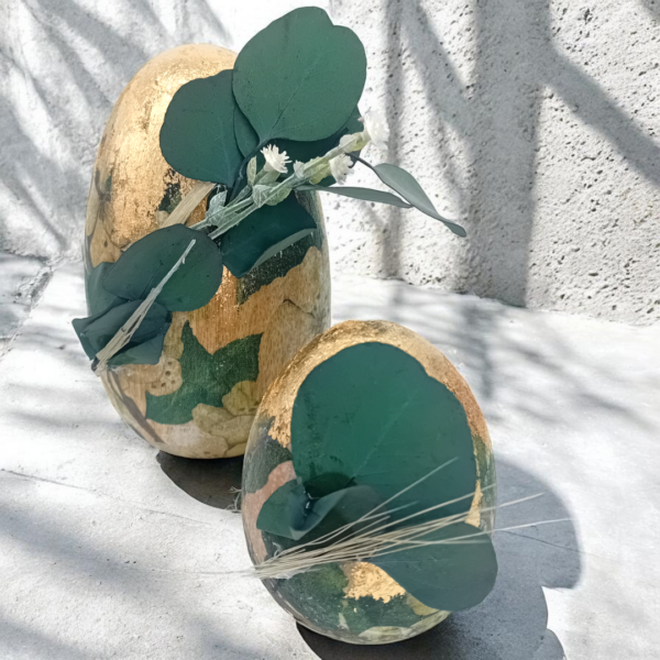 Διακοσμητικά ξύλινα μασίφ αυγά!