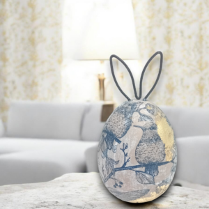 Κεραμικό διακοσμητικό αυγό με φύλλα χρυσού!