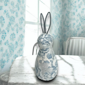 Κεραμικό διακοσμητικό κουνελάκι με φύλλα χρυσού!