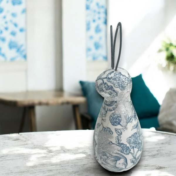 Κεραμικό διακοσμητικό κουνελάκι με φύλλα χρυσού!