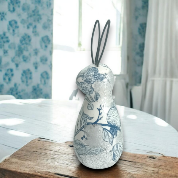 Κεραμικό διακοσμητικό κουνελάκι με φύλλα χρυσού!