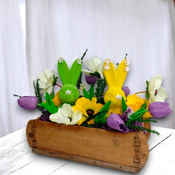 Διακοσμητικό για το Πάσχα με κεραμικούς κούνελους!