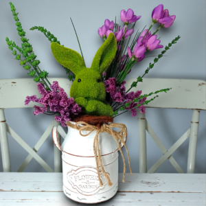 Διακοσμητική σύνθεση σε μεταλλικό rustic κασπώ!