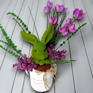 Διακοσμητική σύνθεση σε μεταλλικό rustic κασπώ!