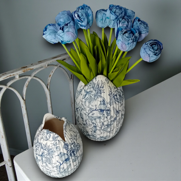 Διακοσμητικά κεραμικά ανθοδοχεία με λουλούδια!