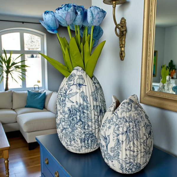 Διακοσμητικά κεραμικά ανθοδοχεία με λουλούδια!