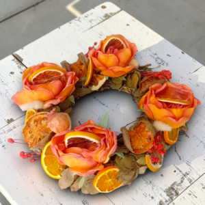 Διακοσμητικό χειροποίητο στεφάνι αποξηραμένων λουλουδιών!