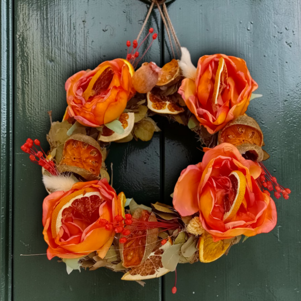 Διακοσμητικό χειροποίητο στεφάνι αποξηραμένων λουλουδιών!