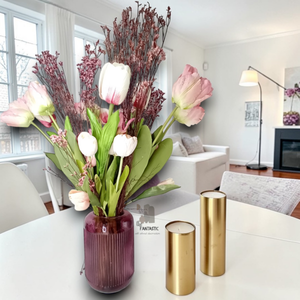 Διακοσμητική ανοιξιάτικη σύνθεση σε γυάλινο βάζο!