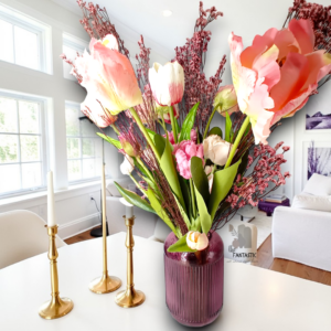 Διακοσμητική ανοιξιάτικη σύνθεση σε γυάλινο βάζο!