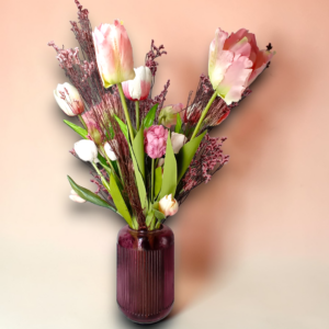 Διακοσμητική ανοιξιάτικη σύνθεση σε γυάλινο βάζο!