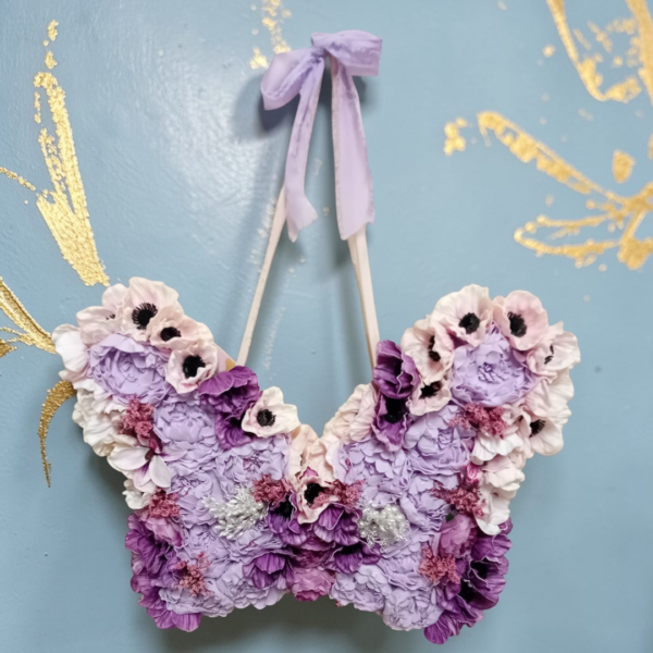 Χειροποίητο επιτοίχιο διακοσμητικό με λουλούδια!