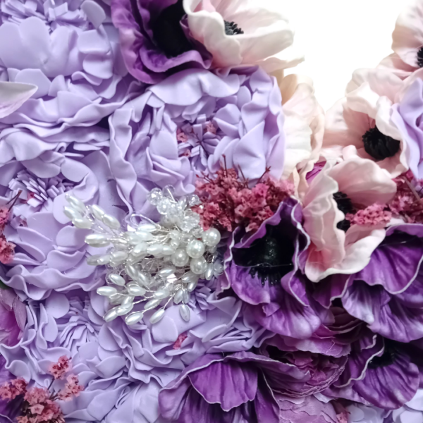 Χειροποίητο επιτοίχιο διακοσμητικό με λουλούδια!