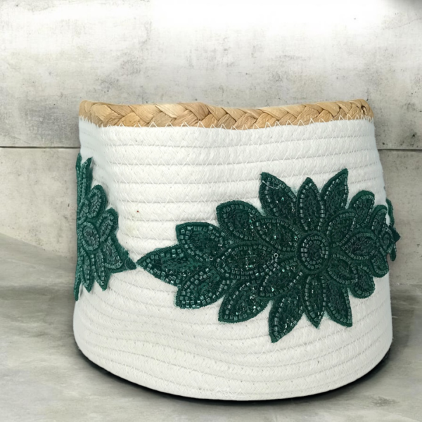 Πλεκτό καλάθι αποθήκευσης με εντυπωσιακά σχέδια!