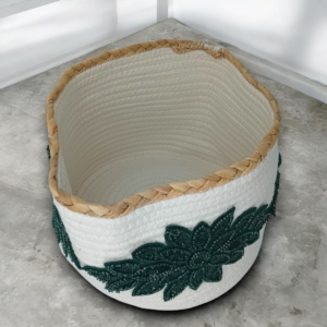 Πλεκτό καλάθι αποθήκευσης με εντυπωσιακά σχέδια!