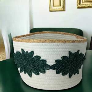 Πλεκτό καλάθι αποθήκευσης με εντυπωσιακά σχέδια!