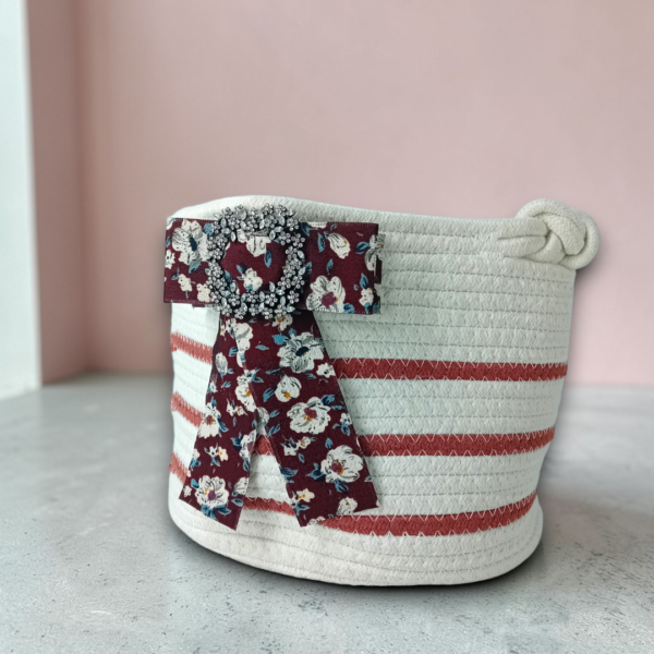 Πλεκτό καλάθι αποθήκευσης!