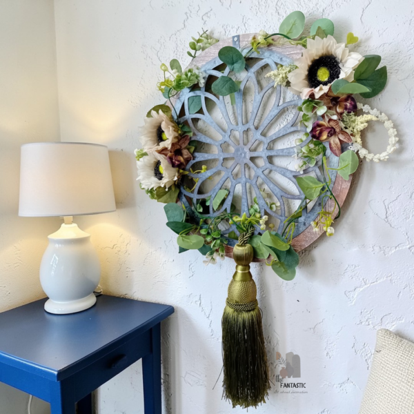 Χειροποίητο στεφάνι με ξύλο & μέταλλο!