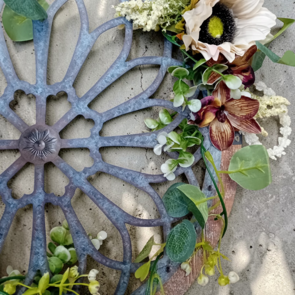 Χειροποίητο στεφάνι με ξύλο & μέταλλο!