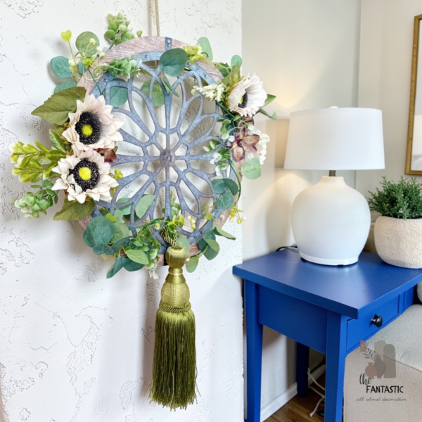 Χειροποίητο στεφάνι με ξύλο & μέταλλο!