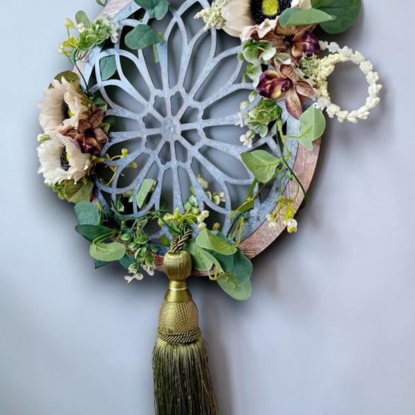 Χειροποίητο στεφάνι με ξύλο & μέταλλο!