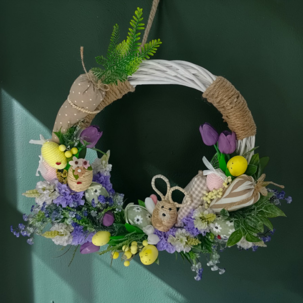 Χειροποίητο πασχαλινό στεφάνι!