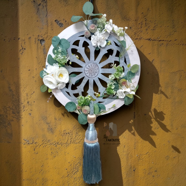 Χειροποίητο στεφάνι με ξύλο & μέταλλο!