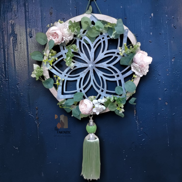 Χειροποίητο στεφάνι με ξύλο & μέταλλο!