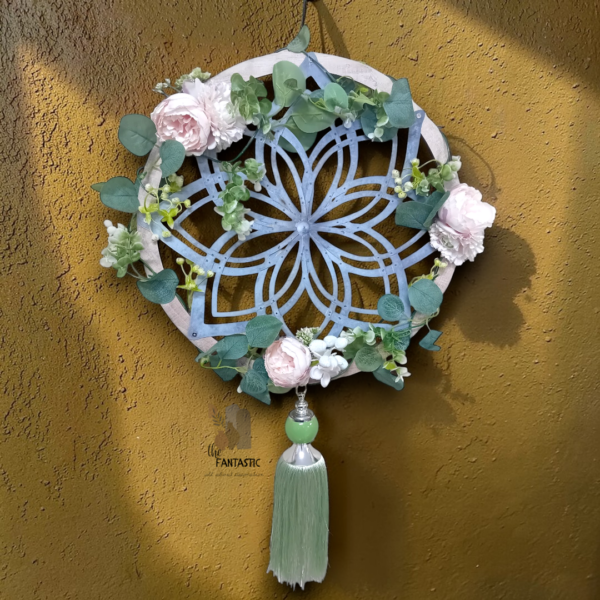 Χειροποίητο στεφάνι με ξύλο & μέταλλο!